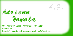 adrienn homola business card